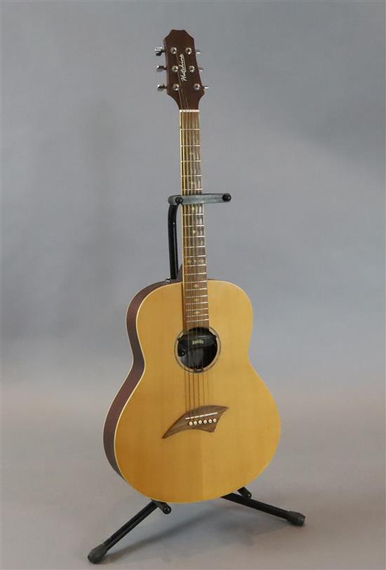 A Hutchins acoustic guitar with pick-up, no case